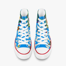 Charger l'image dans la galerie, Chaussures montantes en toile - Peace bleu