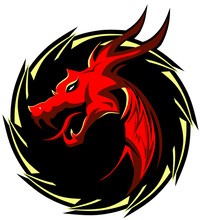 Charger l'image dans la galerie, Homme T-Shirt Tête de Dragon Tribal logo (6629272354995)