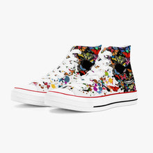 Charger l'image dans la galerie, Chaussures montantes en toile butterfly skull