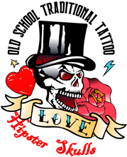 Charger l'image dans la galerie, Homme T-Shirt hipster skull old school tattoo crâne Tête de mort love