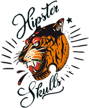 Charger l'image dans la galerie, Homme T-Shirt hipster skulls tigre old school tatoo signature