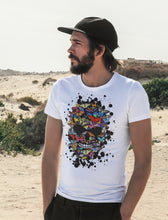 Charger l'image dans la galerie, Homme T-Shirt Tête de mort papillons crâne skull butterfly (6651584774323)