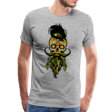 Charger l'image dans la galerie, Homme T-Shirt hipster Tête de mort mexicaine crâne skull leader - heather grey (6587601879219)