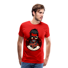 Charger l'image dans la galerie, Homme T-Shirt Tête de mort hipster skull crâne barbe et barbu lunette de star - red (6590300324019)