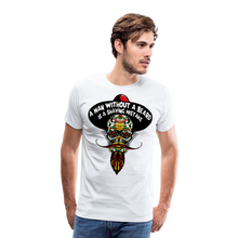 Charger l'image dans la galerie, Homme T-Shirt Tête de mort mexicaine hipster skull crâne barbe shaving mistake - white (6600218017971)