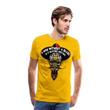 Charger l'image dans la galerie, Homme T-Shirt Tête de mort mexicaine hipster skull crâne barbe shaving mistake - sun yellow (6600218017971)