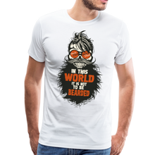 Charger l'image dans la galerie, Homme T-Shirt Tête de mort barbu crâne hipster skull moustachu world - white (6607891759283)
