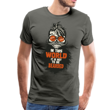 Charger l'image dans la galerie, Homme T-Shirt Tête de mort barbu crâne hipster skull moustachu world - asphalt (6607891759283)