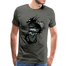 Charger l'image dans la galerie, Homme T-Shirt Tête de mort dragon tribal crâne hipster skull demon - asphalt (6608451240115)