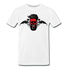 Charger l'image dans la galerie, Homme T-Shirt dragon tribal Tête de mort hipster skull crâne barbu tribalisme - white (6608455991475)