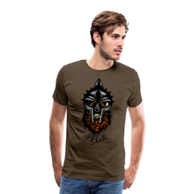 Charger l'image dans la galerie, Homme T-Shirt Tête de mort barbe hipster skull casque crâne gladiator - noble brown (6610324586675)