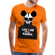 Charger l'image dans la galerie, Homme T-Shirt Tête de mort crâne hipster skull panda - orange (6610900156595)