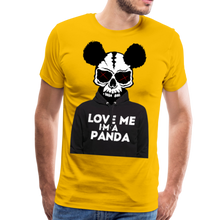 Charger l'image dans la galerie, Homme T-Shirt Tête de mort crâne hipster skull panda - sun yellow (6610900156595)