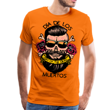 Charger l'image dans la galerie, Homme T-Shirt Tête de mort mexicaine crâne hipster skull rose dia de los - orange (6610903007411)