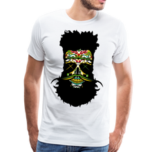 Charger l'image dans la galerie, Homme T-Shirt Tête de mort mexicaine à barbe et moustache crâne hipster skull extravagance - white (6610951962803)