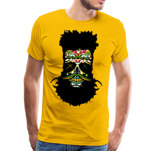 Charger l'image dans la galerie, Homme T-Shirt Tête de mort mexicaine à barbe et moustache crâne hipster skull extravagance - sun yellow (6610951962803)
