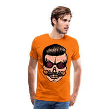 Charger l'image dans la galerie, Homme T-Shirt Tête de mort hipster skull mexicaine crâne rose oeils - orange (6610957762739)