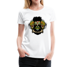 Charger l'image dans la galerie, Femme T-Shirt Tête de mort mexicaine hipster skull crâne barbu moustachu irrésistible - white (6617834520755)