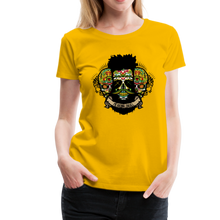 Charger l'image dans la galerie, Femme T-Shirt Tête de mort mexicaine hipster skull crâne barbu moustachu irrésistible - sun yellow (6617834520755)