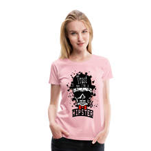 Charger l'image dans la galerie, Femme T-Shirt hipster skull Tête de mort crâne moustache trust - rose shadow (6618269548723)