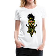 Charger l'image dans la galerie, Femme T-Shirt hipster Tête de mort mexicaine crâne skull leader - white (6618283671731)