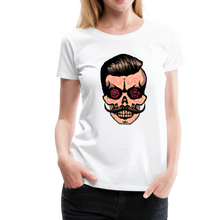 Charger l'image dans la galerie, Femme T-Shirt Tête de mort hipster skull mexicaine crâne rose oeils - white (6620804022451)
