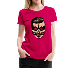 Charger l'image dans la galerie, Femme T-Shirt Tête de mort hipster skull mexicaine crâne rose oeils - dark pink (6620804022451)