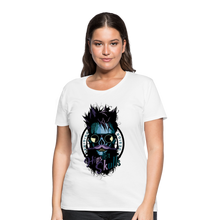 Charger l'image dans la galerie, Femme T-Shirt hipster skull Tête de mort barbe et moustache crâne lunette ronde suprême - white (6627054125235)