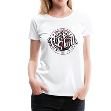 Charger l'image dans la galerie, Femme T-Shirt logo hipster skulls vintage étoile 1974 - white (6627061924019)
