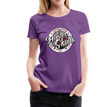 Charger l'image dans la galerie, Femme T-Shirt logo hipster skulls vintage étoile 1974 - purple (6627061924019)