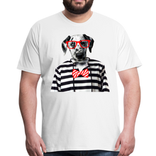 Charger l'image dans la galerie, Homme T-Shirt Hipster Dalmatien chien noeud papillon chic - white (6629304139955)