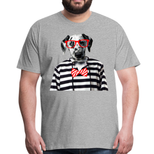 Charger l'image dans la galerie, Homme T-Shirt Hipster Dalmatien chien noeud papillon chic - heather grey (6629304139955)