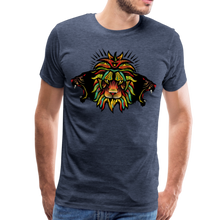 Charger l'image dans la galerie, Homme T-Shirt Panthère noir Lion tirbal fantastique color terrific - heather blue (6630508888243)