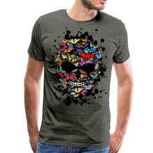 Charger l'image dans la galerie, Homme T-Shirt Tête de mort papillons crâne skull butterfly - asphalte (6651584774323)