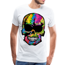 Charger l'image dans la galerie, Homme T-Shirt Tête de mort crâne skull picture - blanc (6659114729651)