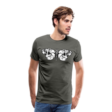 Charger l'image dans la galerie, Homme T-Shirt Tête de mort crâne skull papillon phalène - asphalte (6677903671475)