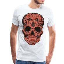 Charger l'image dans la galerie, Homme T-Shirt skull Tête de mort crâne dragon tribal make-believe - blanc (6677923365043)
