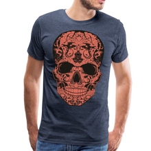 Charger l'image dans la galerie, Homme T-Shirt skull Tête de mort crâne dragon tribal make-believe - bleu chiné (6677923365043)