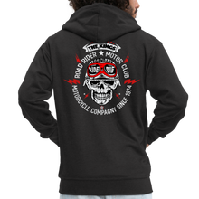 Charger l'image dans la galerie, Homme Sweat zip Tête de mort Motorcycle crâne skull road rider kings - noir (6708237009075)
