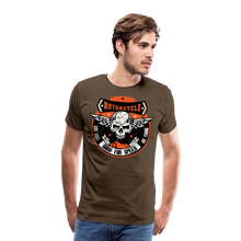 Charger l'image dans la galerie, Homme T-Shirt Tête de mort motorcycle crâne skull moto live fast - marron bistre (6708356776115)
