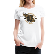 Charger l'image dans la galerie, Femme T-Shirt Tête de mort motorcycle crâne skull motards road spirit - blanc (6709434450099)