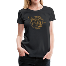 Charger l'image dans la galerie, Femme T-Shirt Tête de mort motorcycle crâne skull motards road spirit - noir (6709434450099)