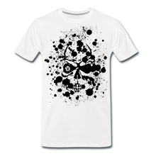 Charger l'image dans la galerie, Homme T-Shirt Tête de mort crâne skull anarchie task - blanc (6732999655603)