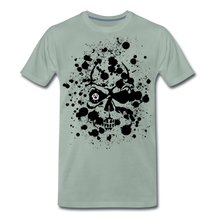 Charger l'image dans la galerie, Homme T-Shirt Tête de mort crâne skull anarchie task - vert-de-gris (6732999655603)