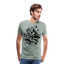 Charger l'image dans la galerie, Homme T-Shirt Tête de mort crâne skull anarchie task - vert-de-gris (6732999655603)