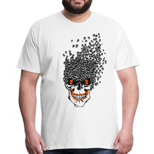 Charger l'image dans la galerie, Homme T-Shirt hipster skull Tête de mort sourire crâne manifold - blanc (6733073285299)