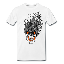 Charger l'image dans la galerie, Homme T-Shirt hipster skull Tête de mort sourire crâne manifold - blanc (6733073285299)