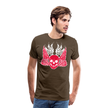 Charger l'image dans la galerie, Homme T-Shirt Tête de mort crâne skull ailes shipmaster - marron bistre