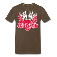 Charger l'image dans la galerie, Homme T-Shirt Tête de mort crâne skull ailes shipmaster - marron bistre
