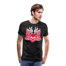 Charger l'image dans la galerie, Homme T-Shirt Tête de mort crâne skull ailes shipmaster - charbon